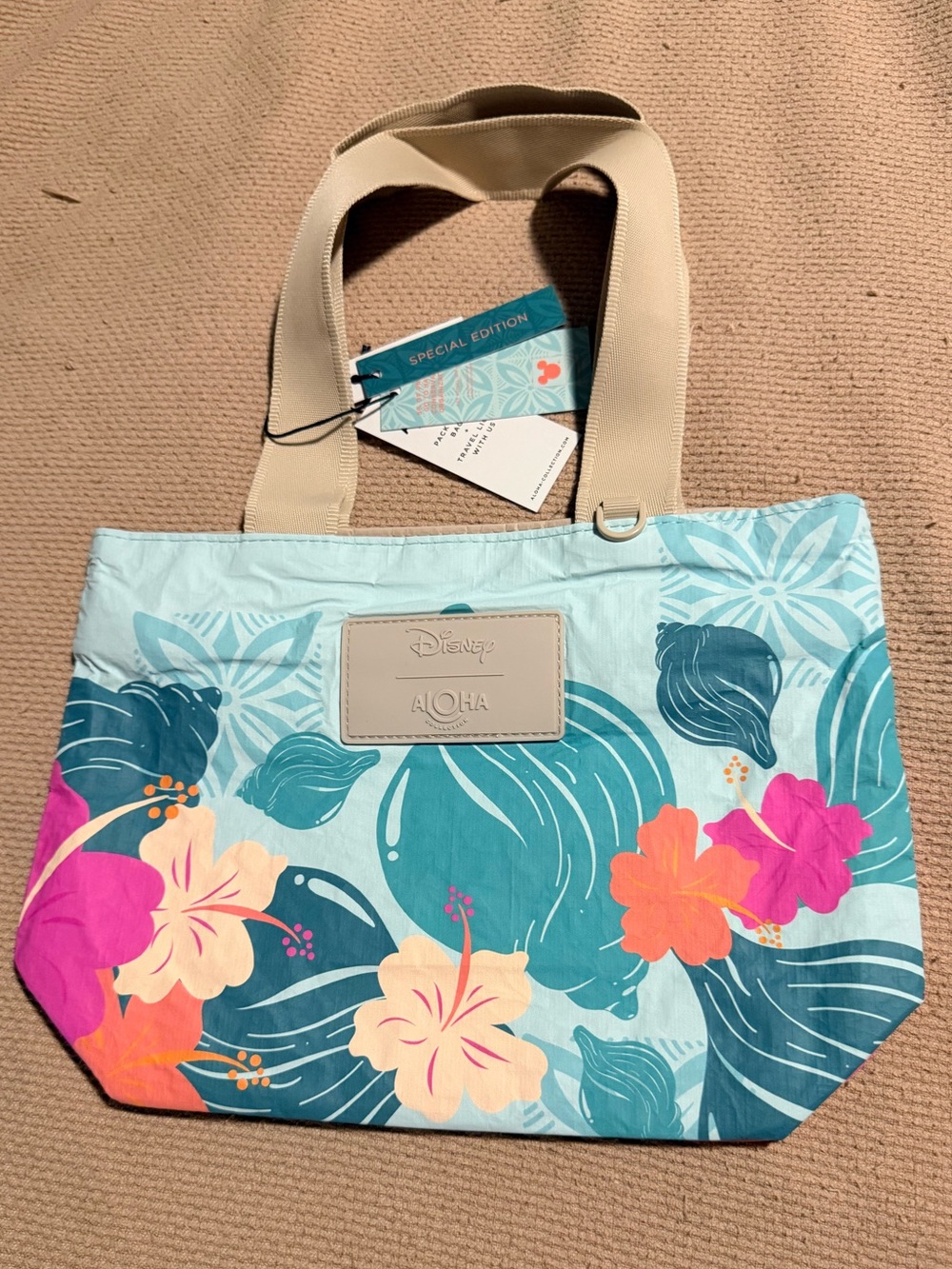 NWT ALOHA Collection x Disney Moana Floral Mini Tripper Purse